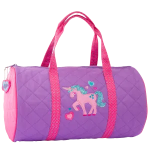 Stephen Joseph Quilted Duffle Bag, Purple Unicorn