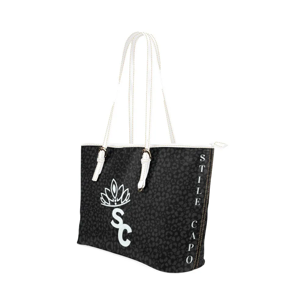 STILE CAPO QUEENS BLACK TOTE BAG.