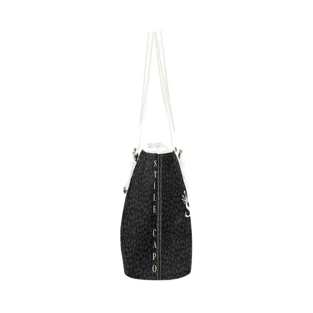 STILE CAPO QUEENS BLACK TOTE BAG.