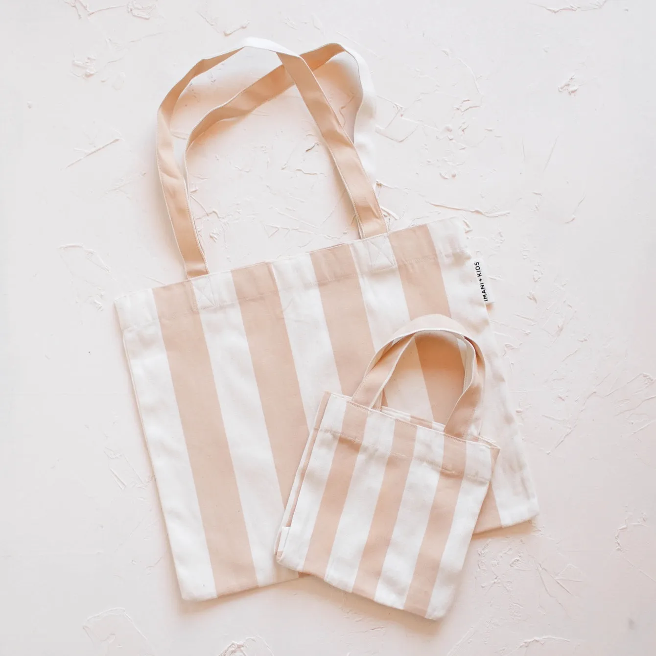 Striped Mommy   Me Tote
