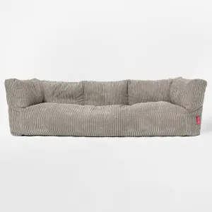 The 3 Seater Albert Sofa Bean Bag - Cord Mink