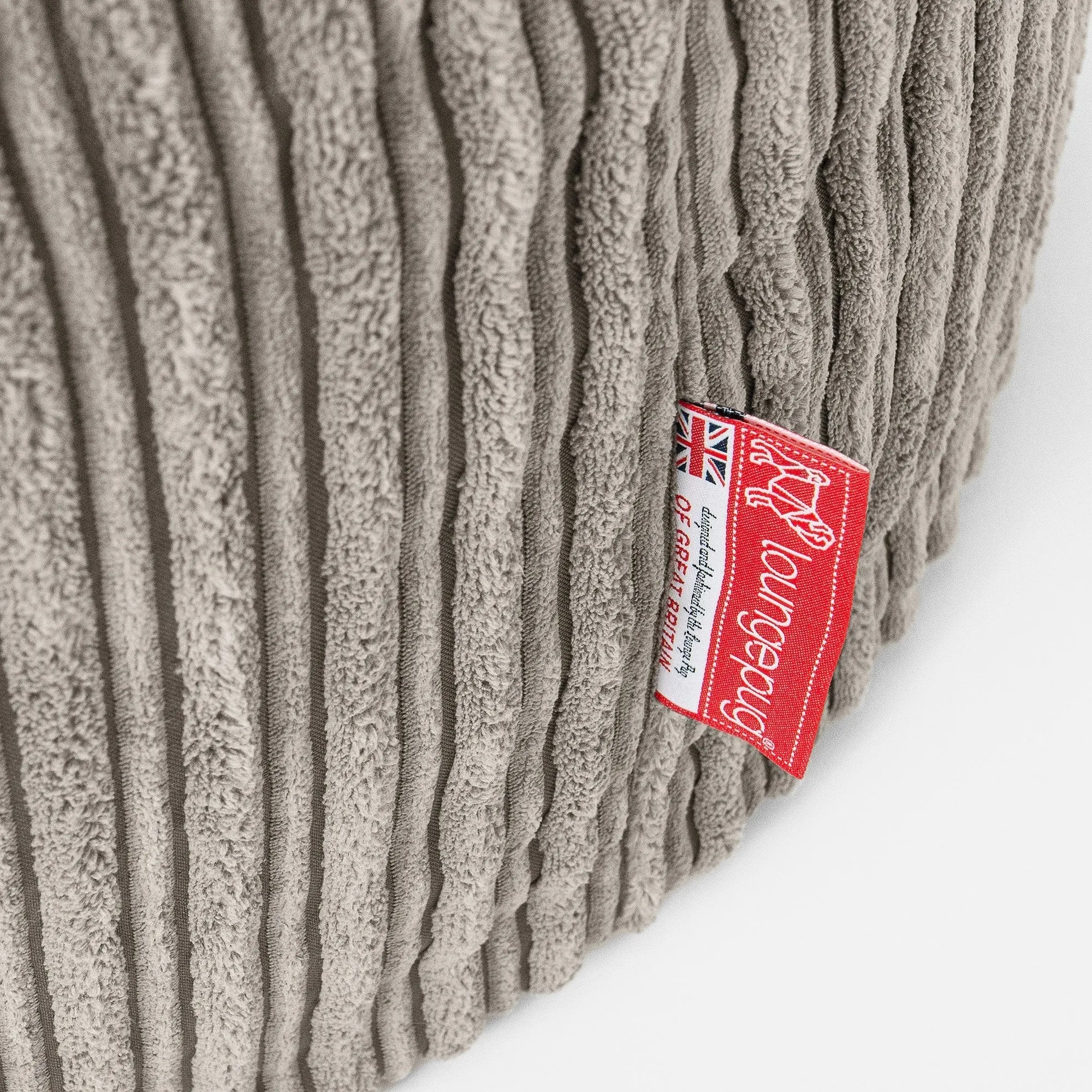 The 3 Seater Albert Sofa Bean Bag - Cord Mink