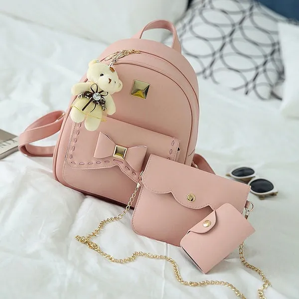 Women Pu Leather Back Pack