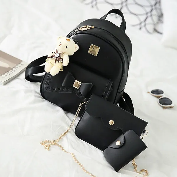 Women Pu Leather Back Pack