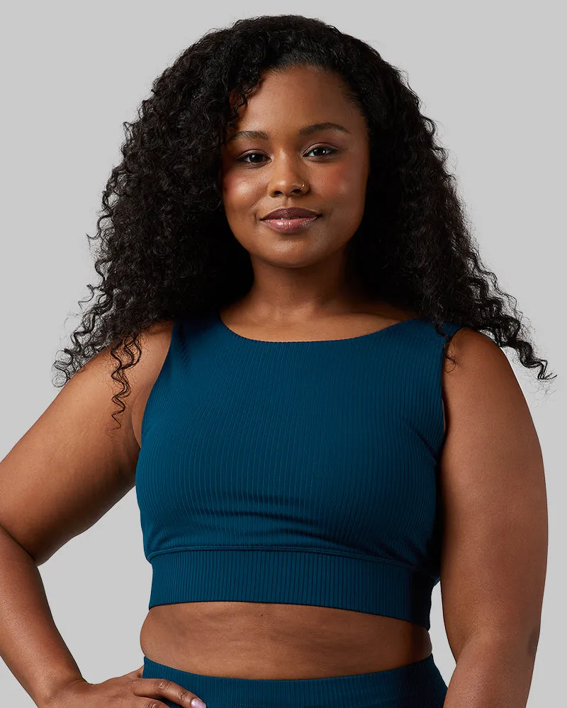 WOMEN'S ACTIVE RIB HIGH NECK SPORTS BRA